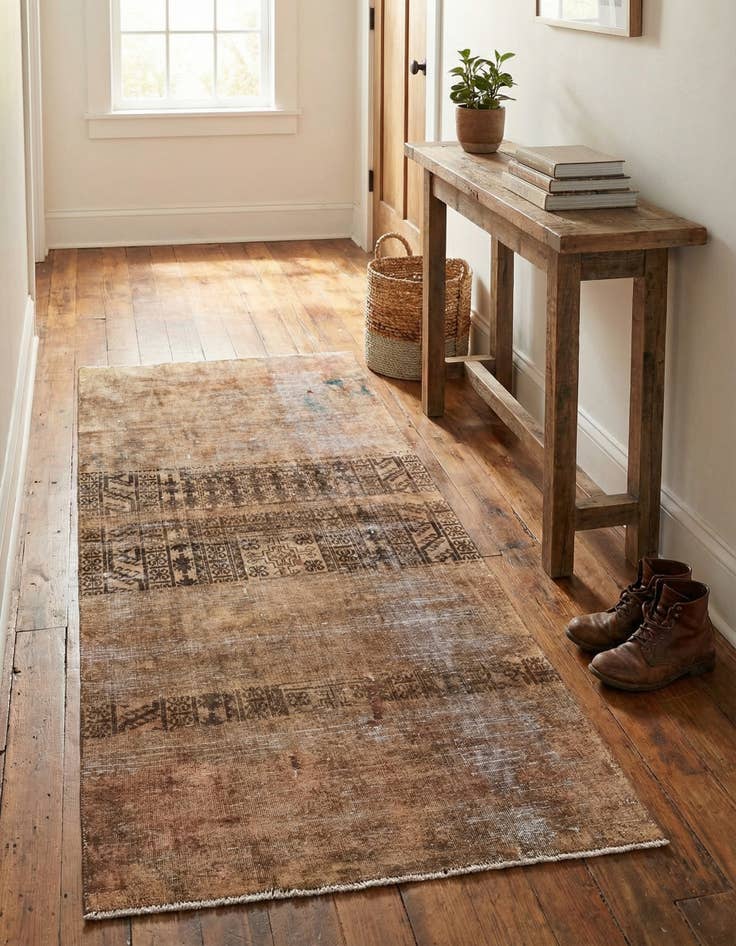 Detail image of 3' 3 x 6' 2  Hand Knotted Ultra Vintage Persian Wool Rug