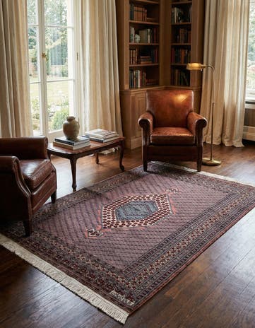 4' 3 x 6' 2 Hand Knotted Bokhara Wool Rug