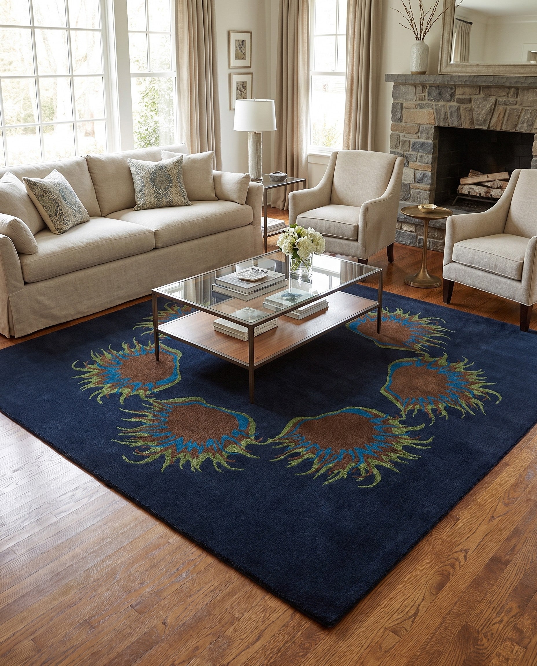 7' 7 x 7' 7 Agra Square Rug