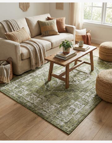 3' x 5' 3 Easy-Clean Traditional Indoor / Outdoor Rug