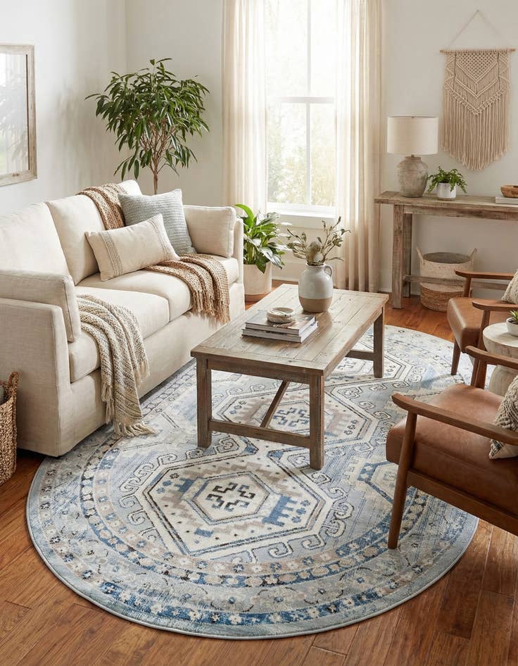 Detail image of 5' 3 x 8' Charlotte Oval Rug