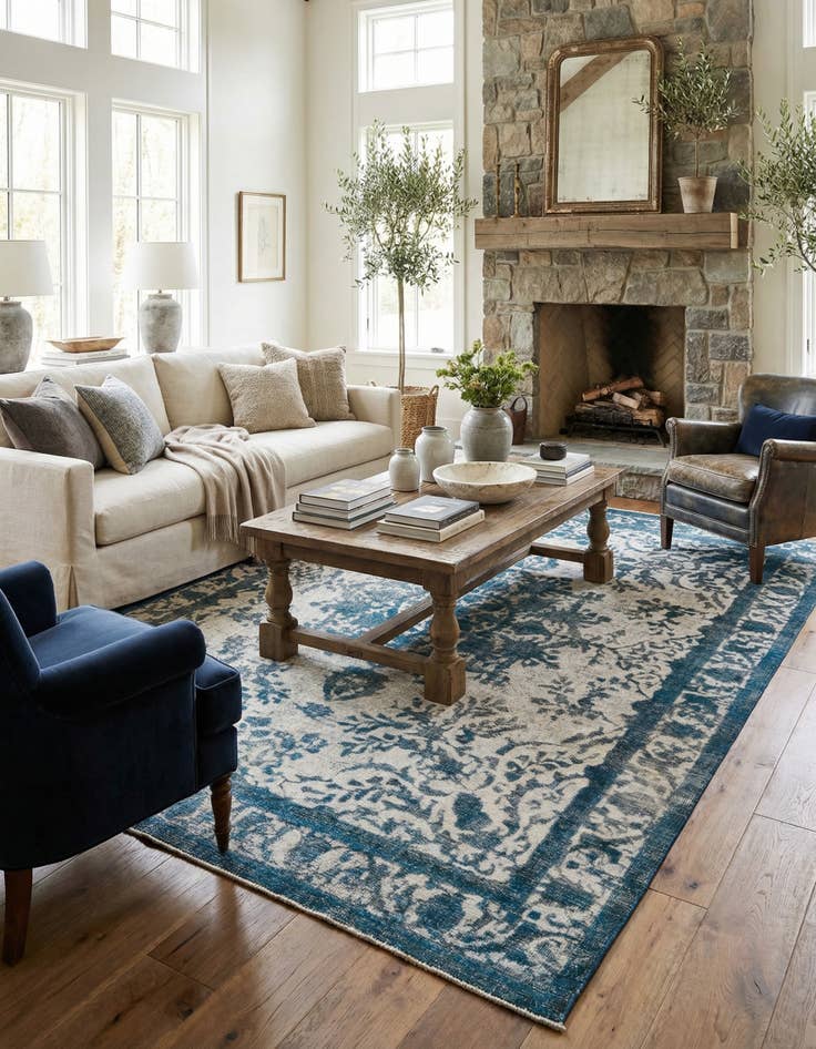 Detail image of 9' 4 x 12' 10 Hand Knotted Ultra Vintage Persian Wool Rug