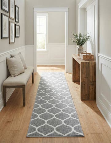 2' x 10' Trellis Frieze Runner Rug