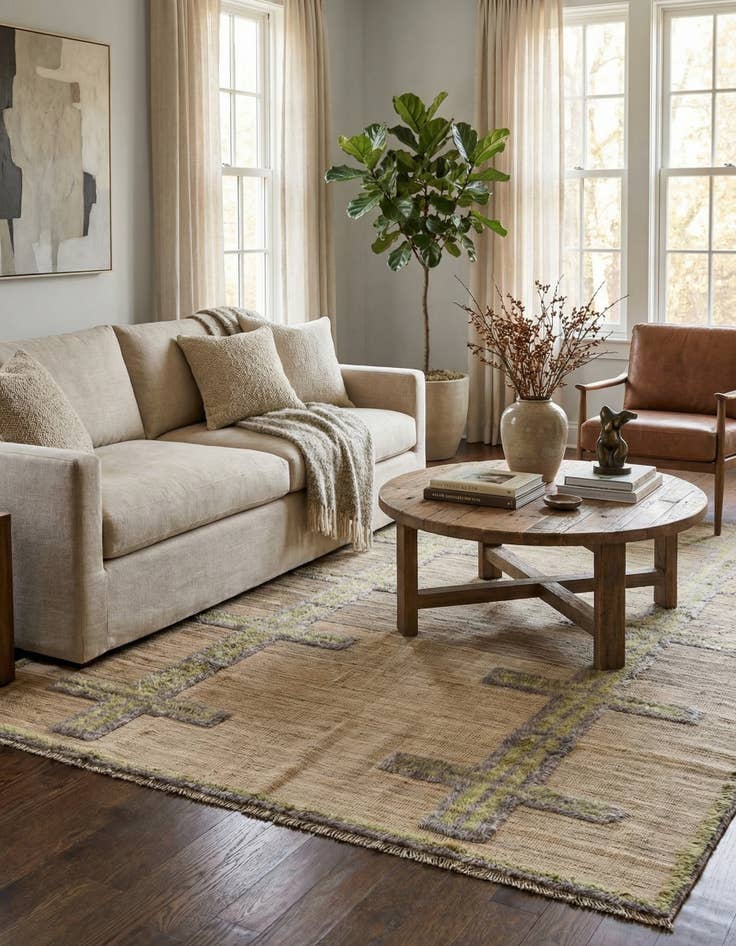 Detail image of  8' x 10' 1  Hand Knotted Darya Wool Rug