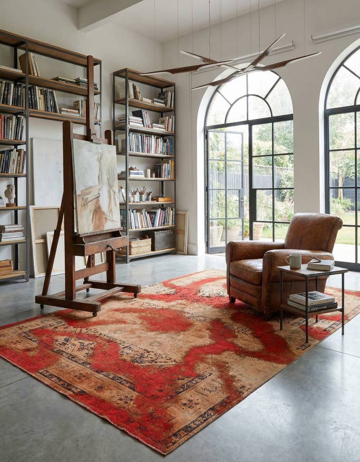 Detail image of 6' 4 x 9' 8 Vintage Royal Wool Rug