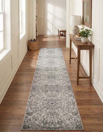 Dark Gray Monaco Runner Rug