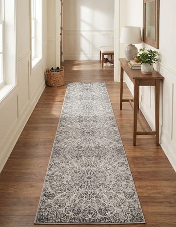 Dark Gray Monte Carlo Runner Rug