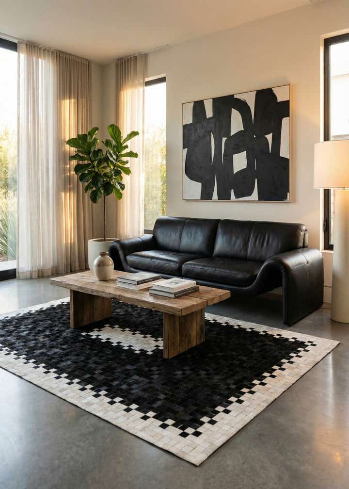 5' 2 x 8' 1 Cowhide Stocks Rug