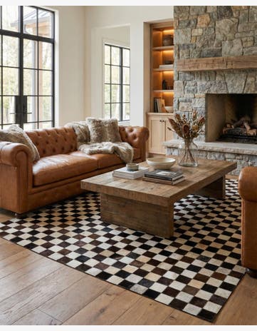 5' x 8' 1 Cowhide - Patchwork Rug