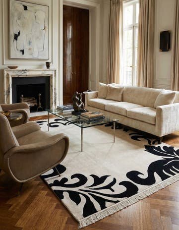 5' 7 x 7' 10 Hand Knotted Darya Wool Rug