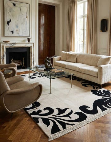 5' 7 x 7' 10 Hand Knotted Darya Wool Rug