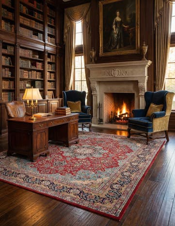 9' 7 x 13' 1 Kerman Rug