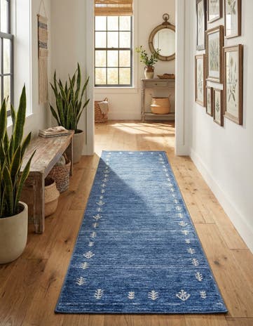 2' 7 x 10' Gabbeh Runner Rug