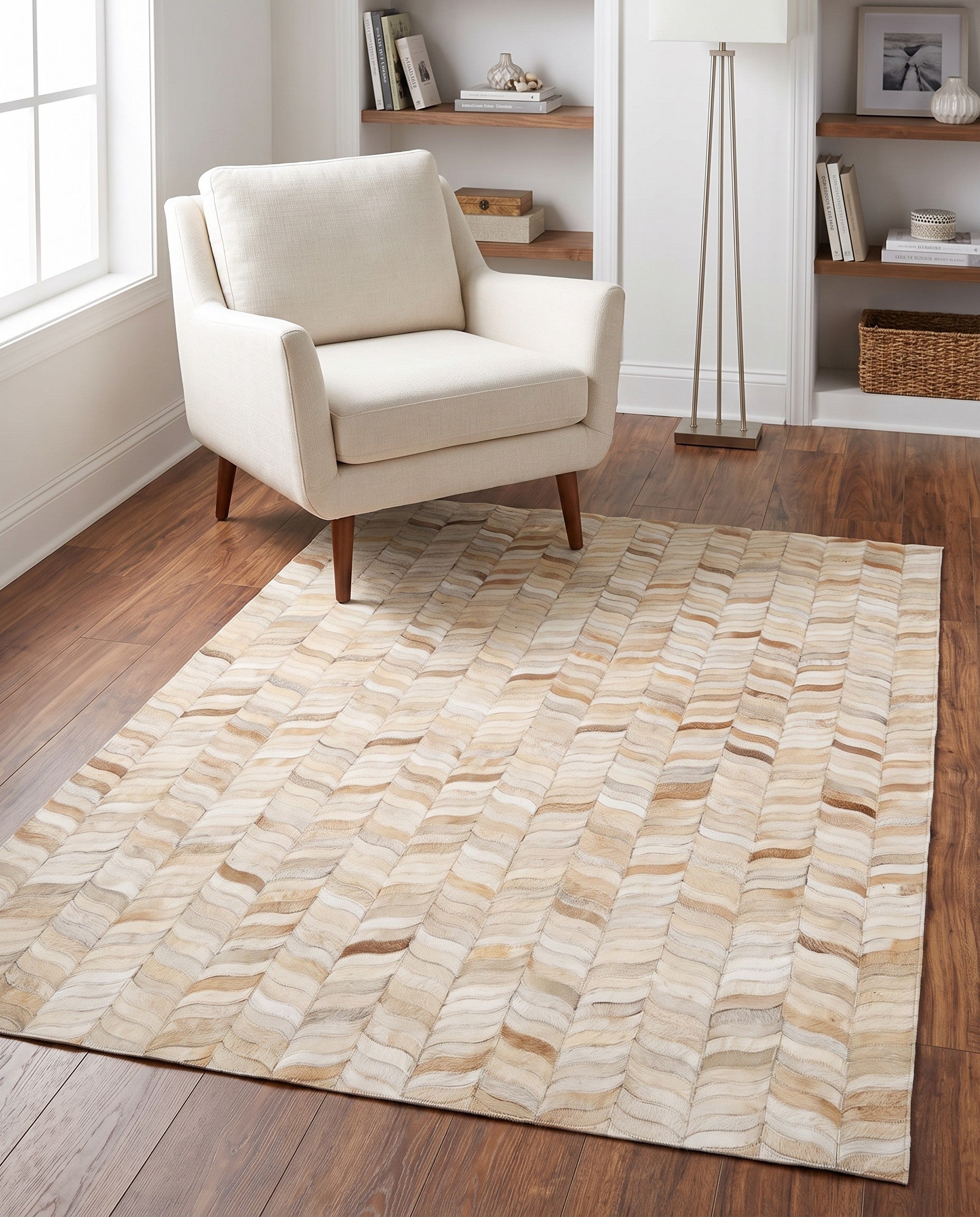4' x 5' 11 Cowhide Stocks Rug