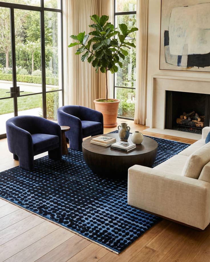 Detail image of 8' x 10' 4 Hand Knotted Darya Wool Rug