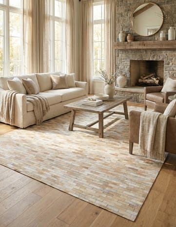 5' 4 x 7' 4 Cowhide Rug