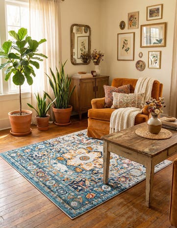 5' 3 x 5' 3 Madeline Vintage Square Rug