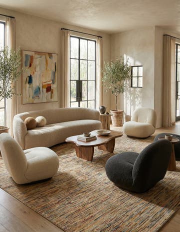 8' x 9' 10 Hand Knotted Modern Ziegler Wool Rug