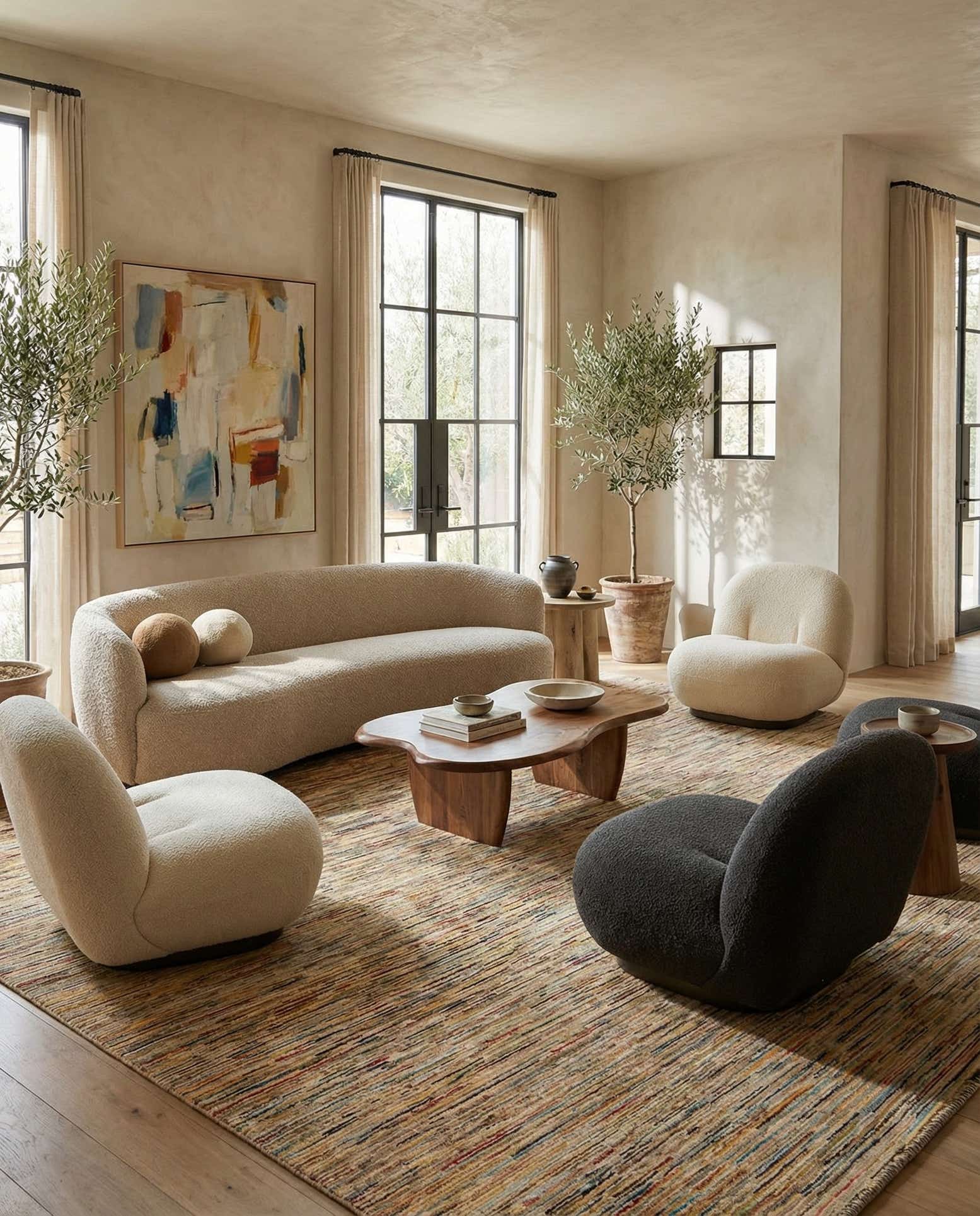 8' x 9' 10 Hand Knotted Modern Ziegler Wool Rug