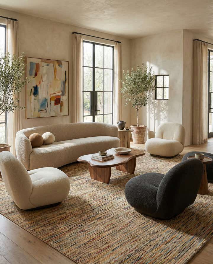 8' x 9' 10 Hand Knotted Modern Ziegler Wool Rug