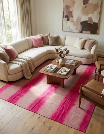 7' 10 x 10' 9 Hand Woven Kilim Modern Wool Rug