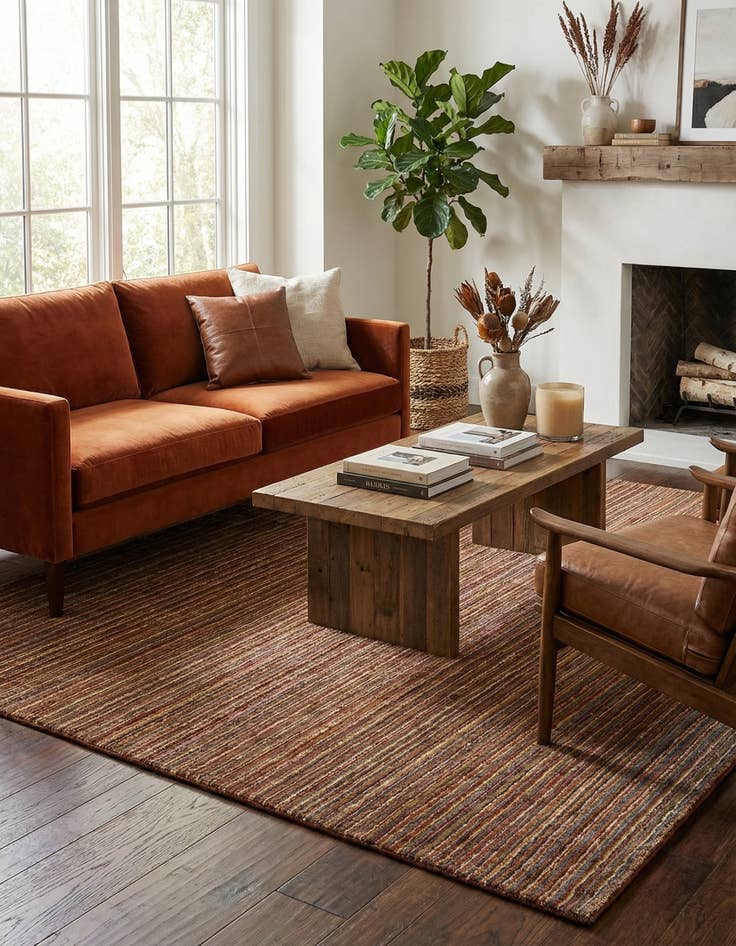 Detail image of 5' 1 x 6' Juma Wool Rug