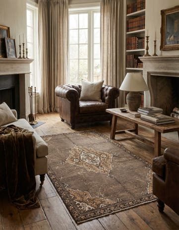 4' 10 x 7' 5 Hand Knotted Ultra Vintage Persian Wool Rug