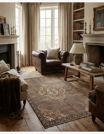 4' 10 x 7' 5 Hand Knotted Ultra Vintage Persian Wool Rug