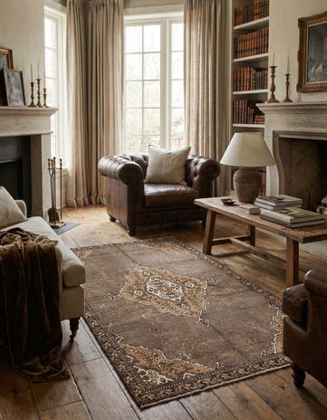 4' 10 x 7' 5 Hand Knotted Ultra Vintage Persian Wool Rug