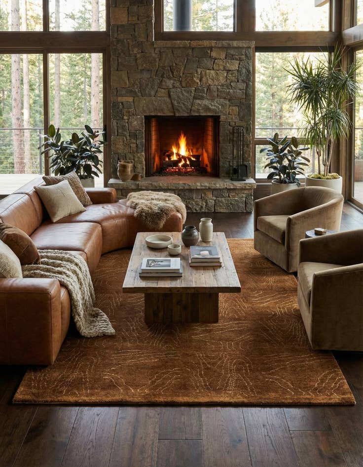 Detail image of  4' 8 x 6' 4 Juma Wool Rug