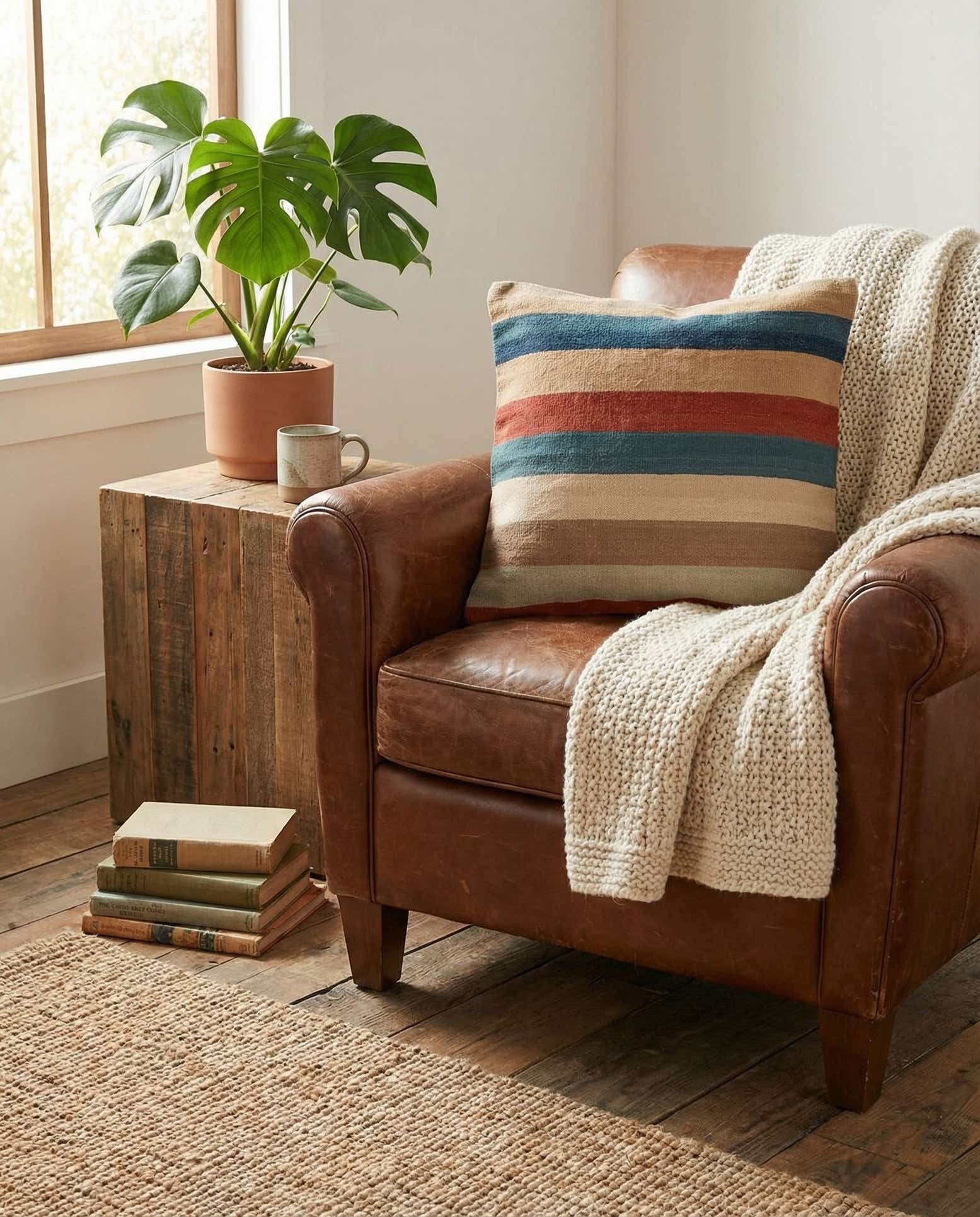 2' 5 x 2' 5 Hand Woven Pillow Wool Square Rug