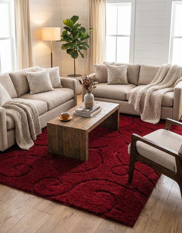 7' x 10' Botanical Shag Rug