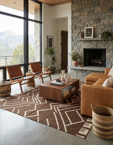 8' 8 x 11' 7 Hand Woven Kilim Modern Wool Rug