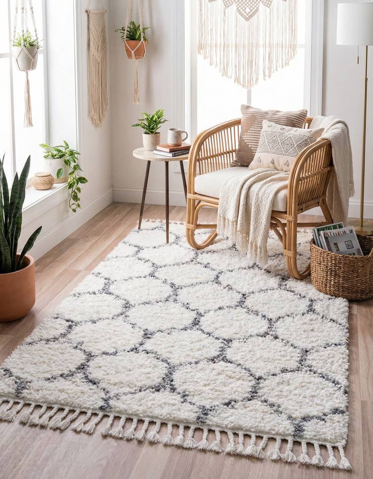 Detail image of  2' 2 x 3' Athena Shag Rug