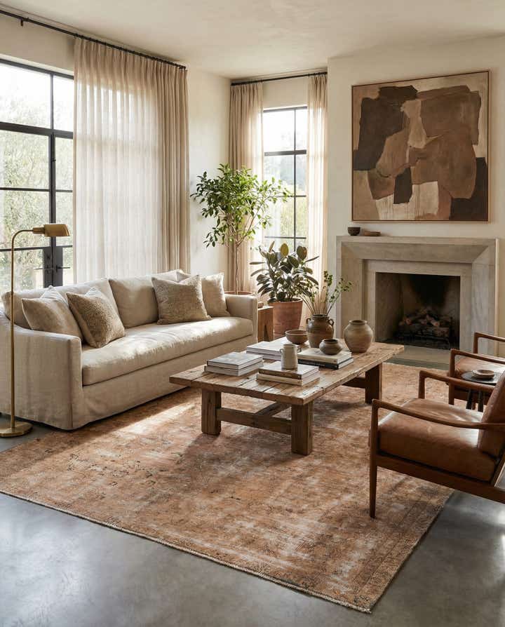 7' 6 x 10' 8 Hand Knotted Ultra Vintage Persian Wool Rug