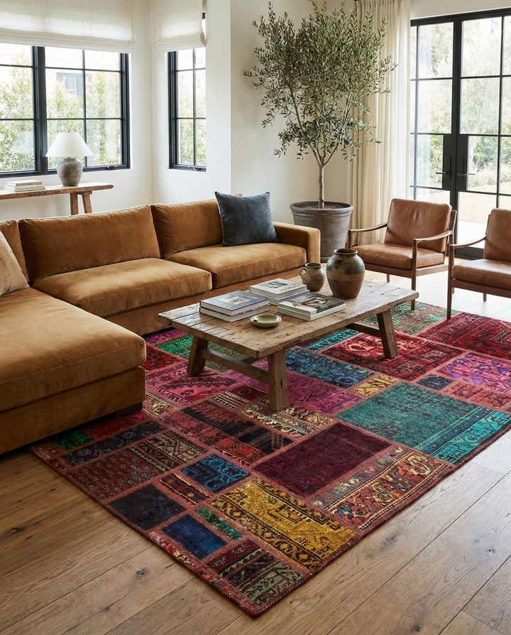 5' 8 x 7' 6 Hand Knotted Ultra Vintage Persian Wool Rug
