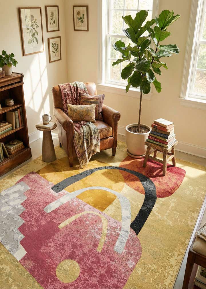 9' x 12' Easy-Clean Modern Indoor / Outdoor Rug