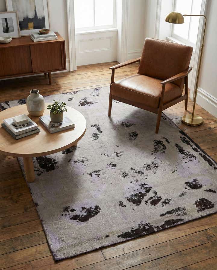 4' x 5' 10 Hand Knotted Ultra Vintage Persian Wool Rug