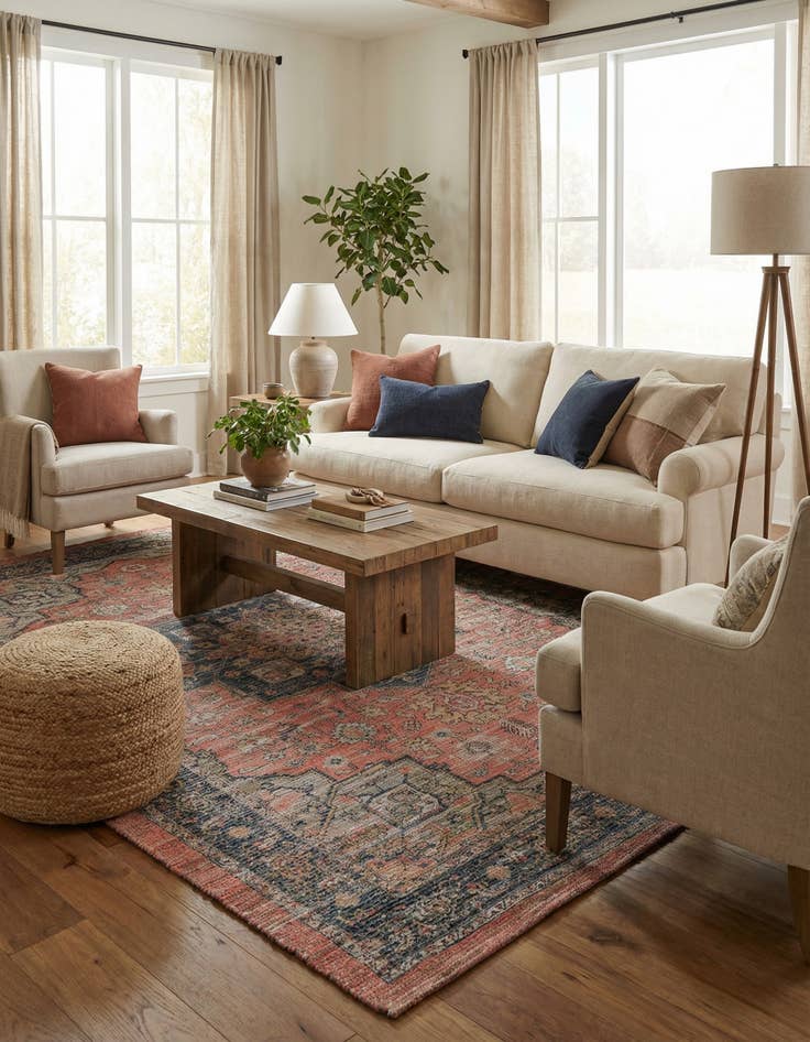 Detail image of 7' 10 x 10'  Hand Woven Chenille Jute Rug