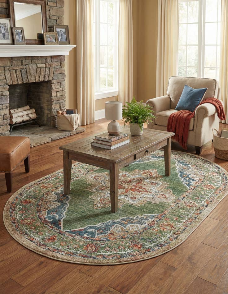 Detail image of 5' x 8' Isabella Oval Rug