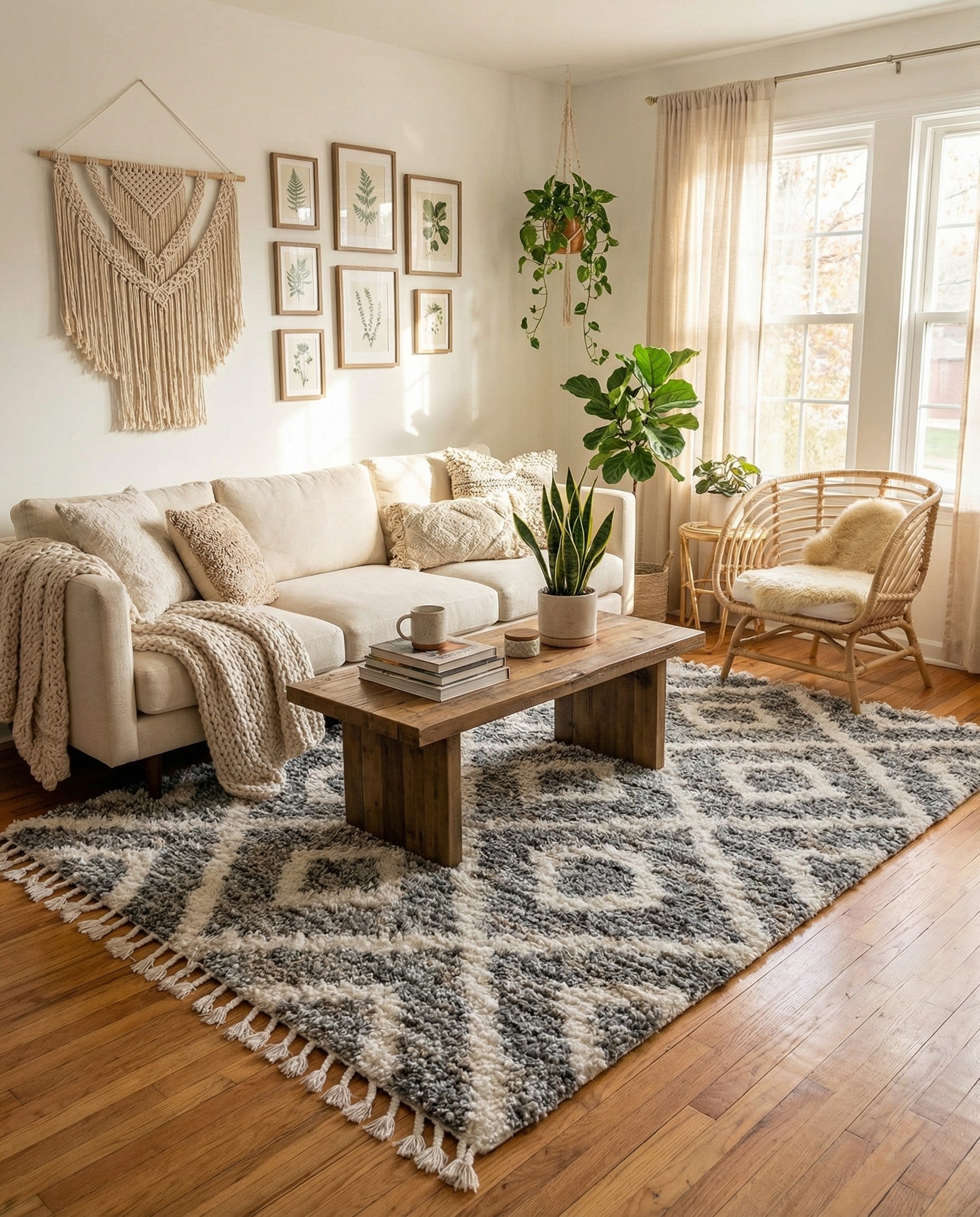  8' x 8' Athena Shag Square Rug