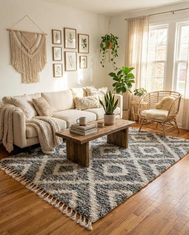  8' x 8' Athena Shag Square Rug