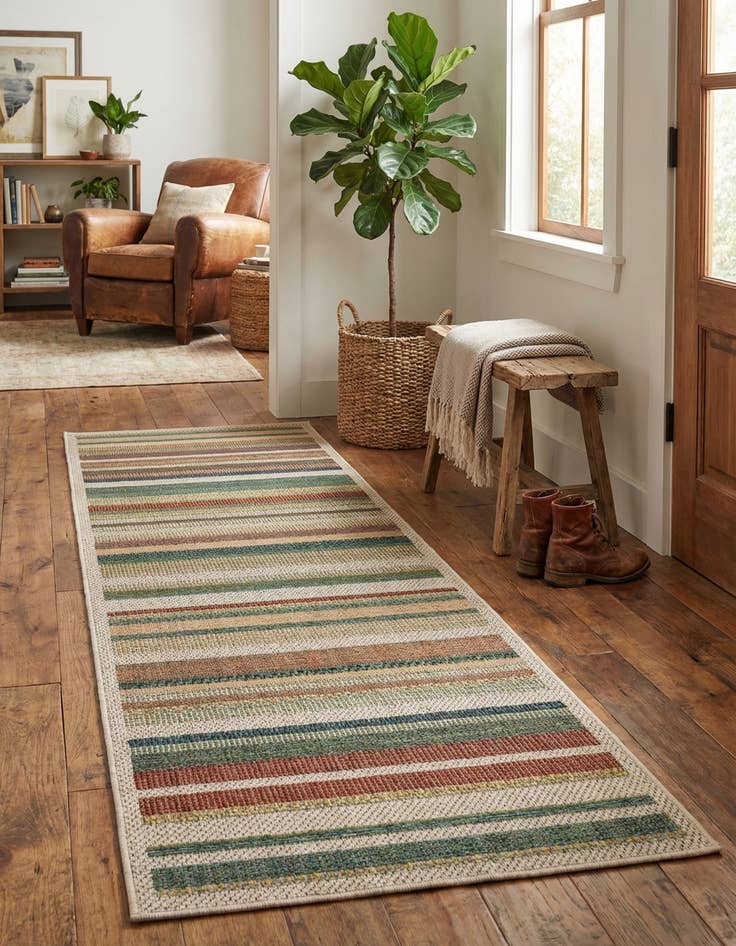 Detail image of 2' x 7' 10  Washable Baja Indoor / Outdoor Runner Rug