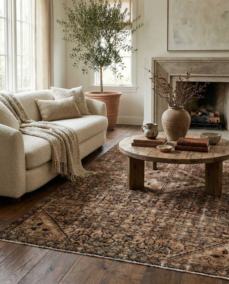 Detail image of 5' x 9' 1 Hand Knotted Ultra Vintage Persian Wool Rug