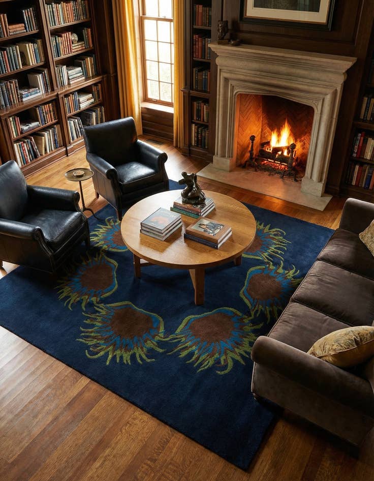 Detail image of 7' 6 x 7' 7 Luna Wool Square Rug