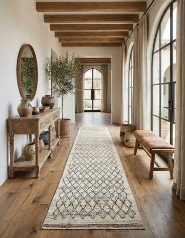 3' 2 x 15' 10 Hand Knotted Moroccan Wool Runner Rug