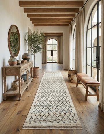 3' 2 x 15' 10 Hand Knotted Moroccan Wool Runner Rug