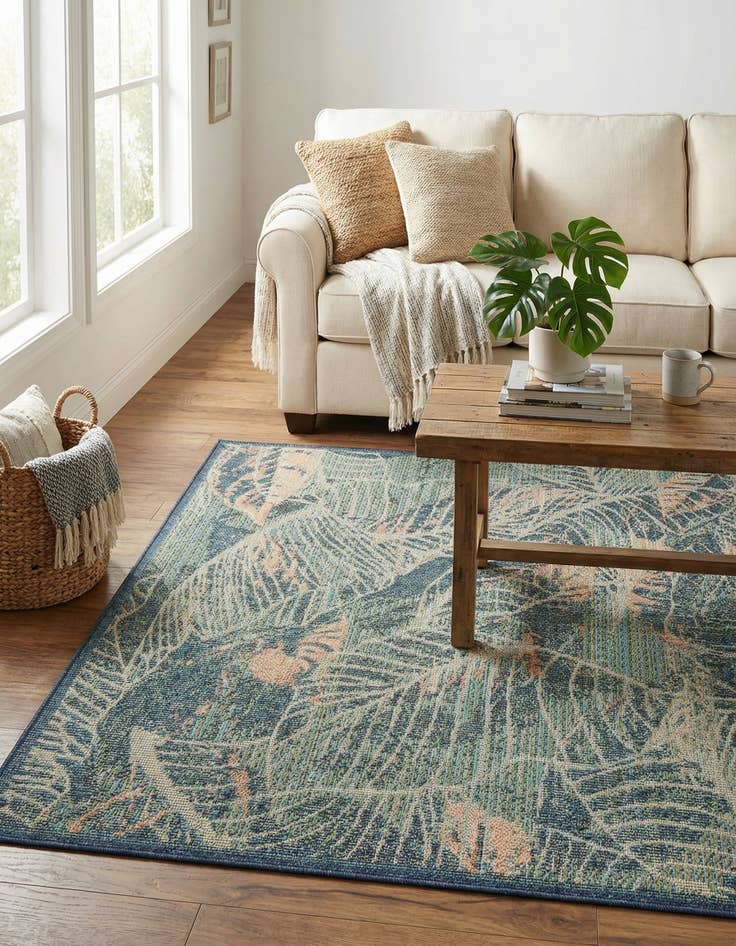 Detail image of 5' 3 x 7' 7 Easy-Clean Baja Indoor / Outdoor Rug