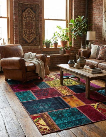 5' 6 x 7' 9 Hand Knotted Ultra Vintage Persian Wool Rug