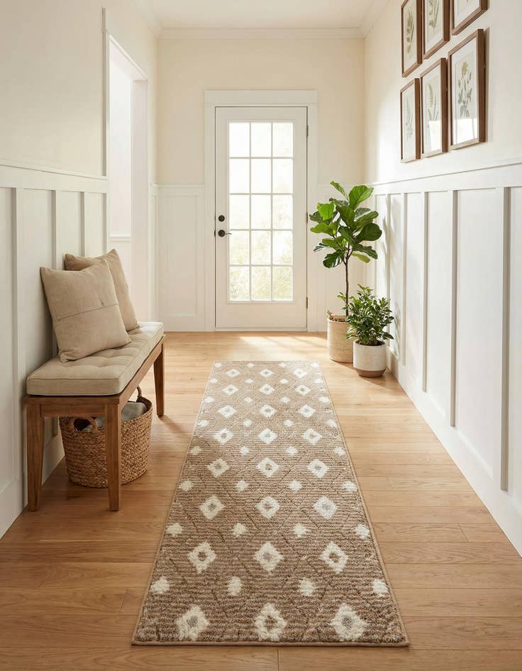 Detail image of 2' x 8' Sepia Runner Rug